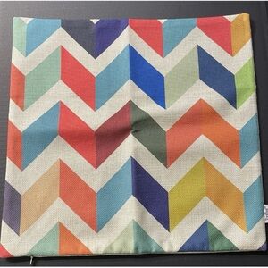 Topfinel Decorative Throw Pillow Cover 17" x 17" Chevron Pattern